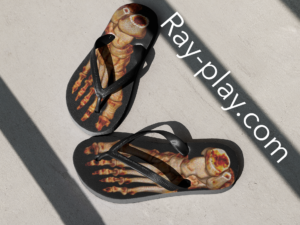 Check out thtes unique flip flops at https://ray-play.style